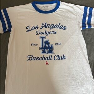 The Wild Collective x Anthropologie MLB oversized tee LA DODGERS